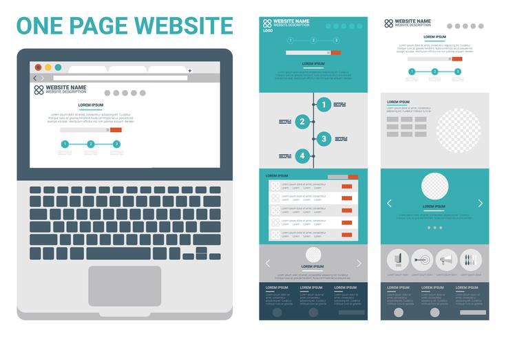 tema de una página web vector