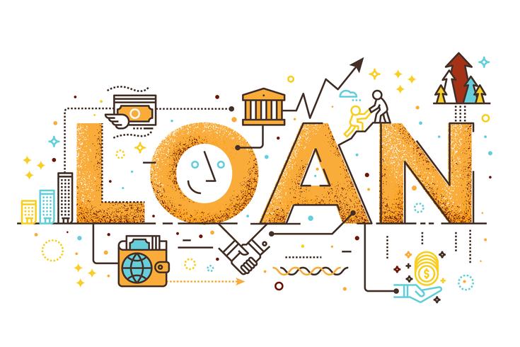 Personal loan illustration vector