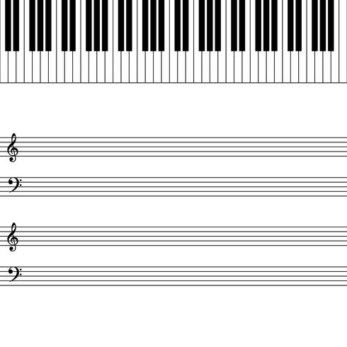 piano vector