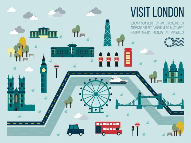 Visitar londres vector