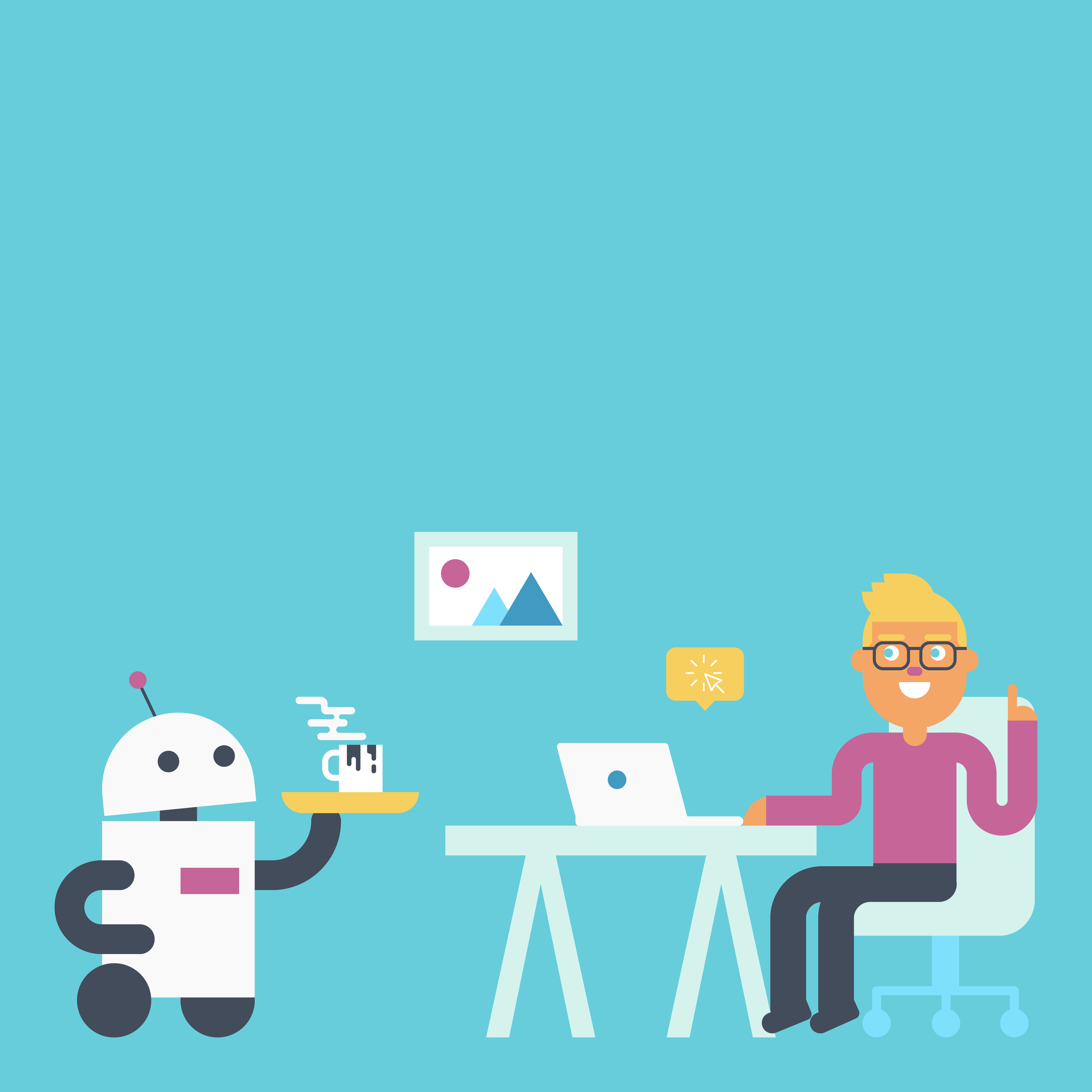 Domestic robot concept 545423 Vector Art at Vecteezy