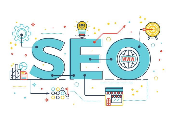 SEO  Search engine optimization vector