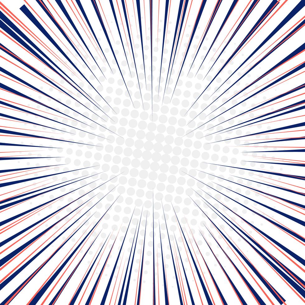 Radial speed lines fast motion background with circles halftone. 545452