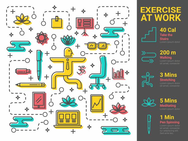 Ejercicio en el trabajo vector