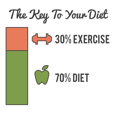 The Key to Your Diet vector