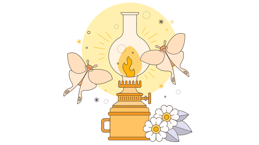 Kerosene Lamp Vector