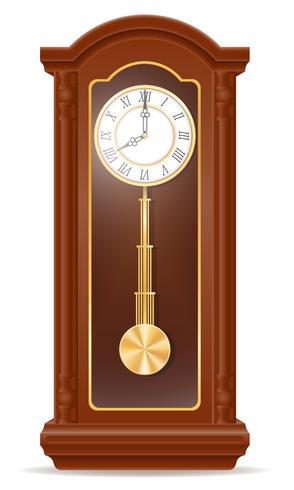 reloj viejo icono retro stock vector ilustración