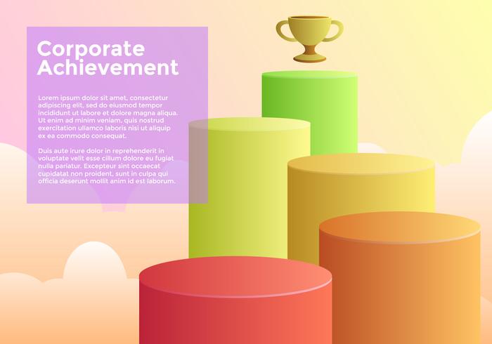 Corporate Achievement Goals Vector