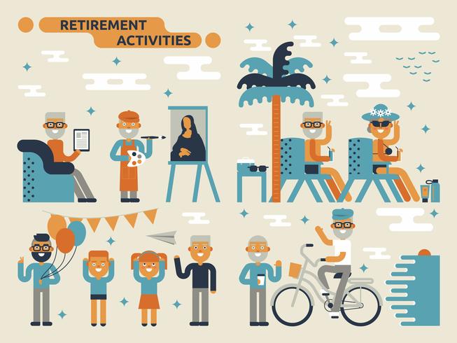 Retirement Activities vector