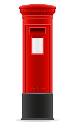 london red mail box vector illustration