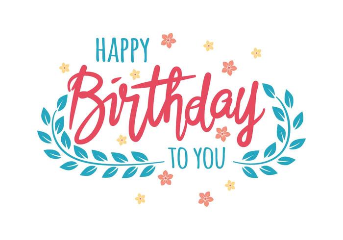 Happy Birthday Typography Vector Illustration 545611 Vector Art at Vecteezy