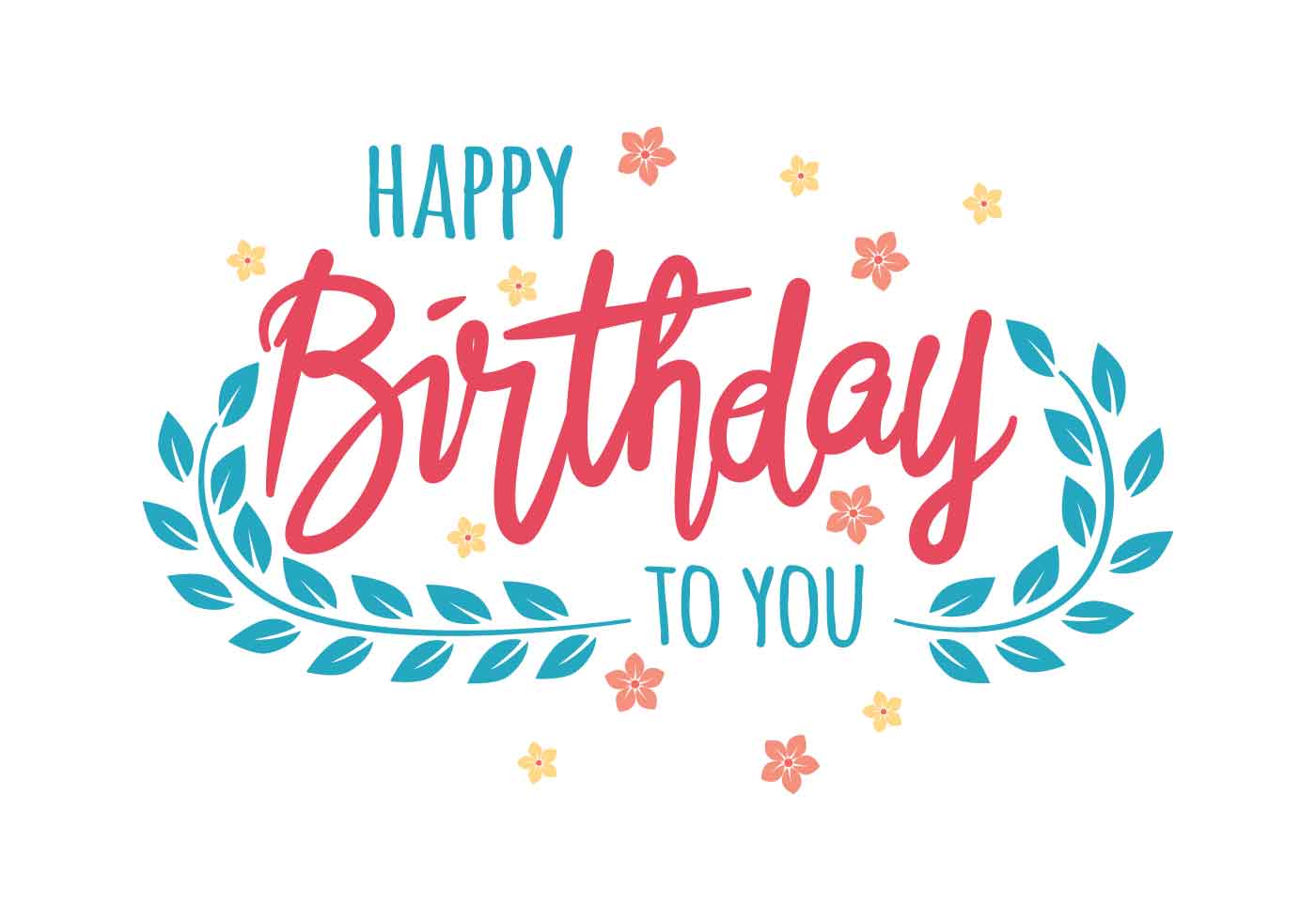 Happy Birthday Typography Vector Illustration 545611 Vector Art at Vecteezy