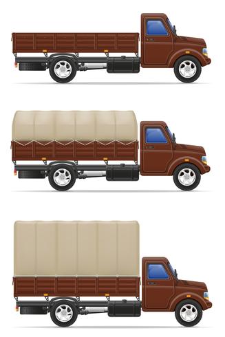 camión de carga para el transporte de mercancías vector illustration