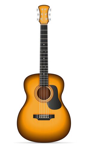 Guitarra acústica stock ilustración vectorial vector