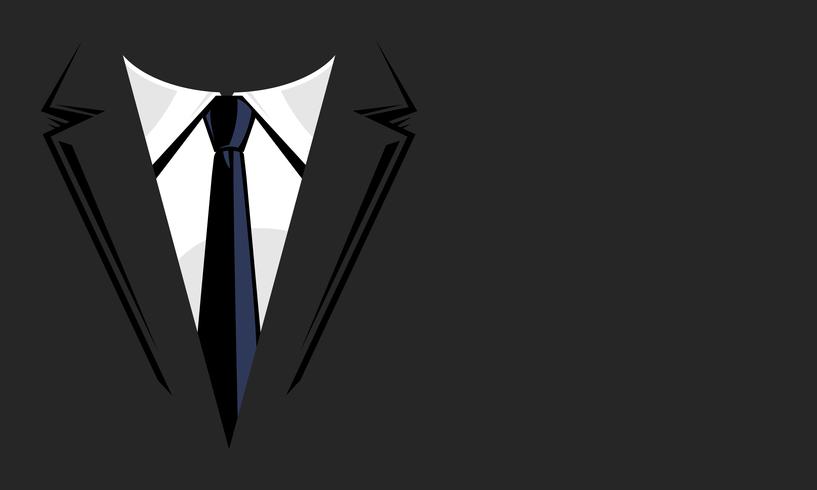 Businessman in suit head vector icon