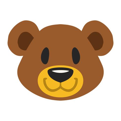 Lindo oso de peluche vector