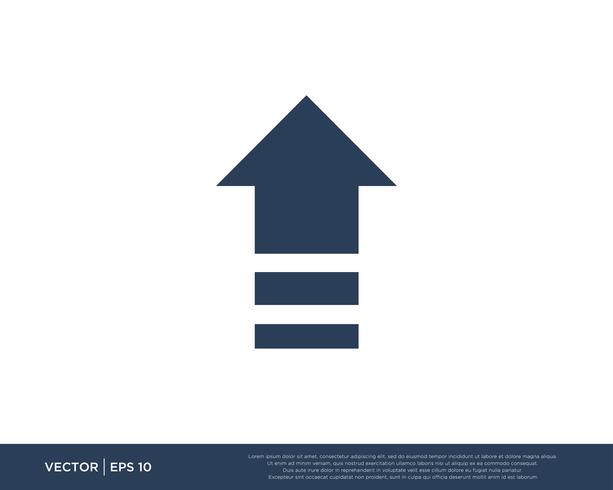 Arrow Icon Vector Template Symbol