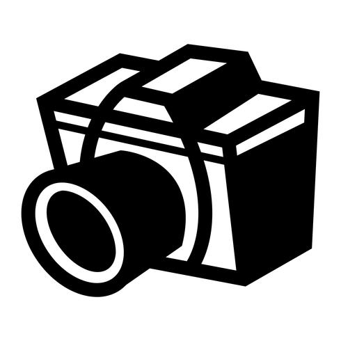 Icono de vector de cámara de fotografía