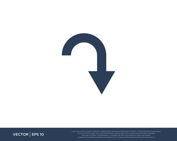 Arrow Icon Vector Template Symbol