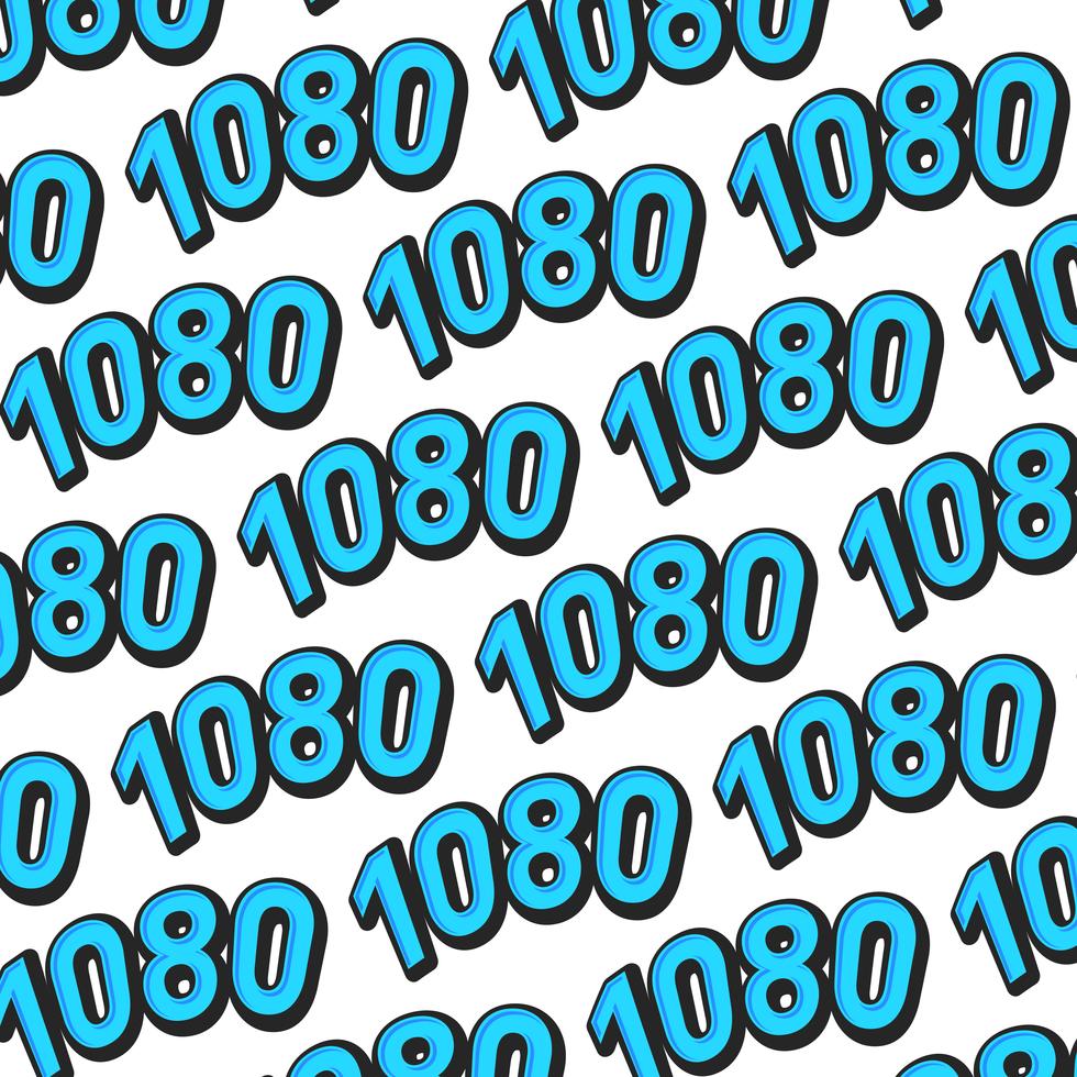 1080 high definition video format text graphic 546077 Vector Art at