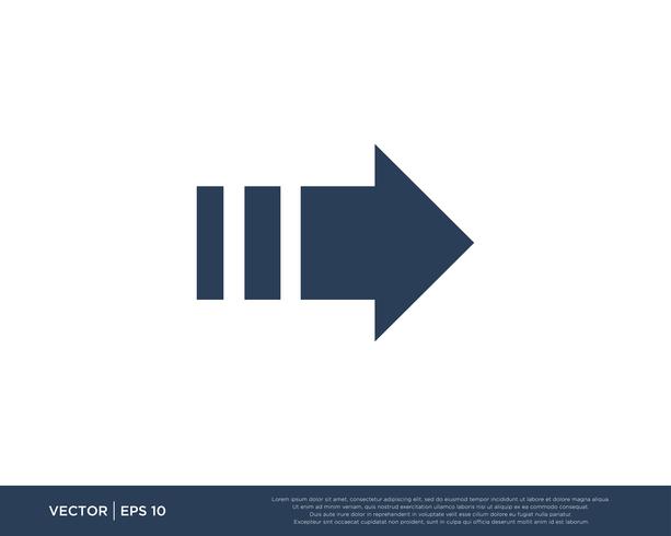 Icono de flecha Vector símbolo de plantilla