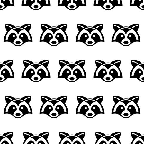 Raccoon Animal Face Vector