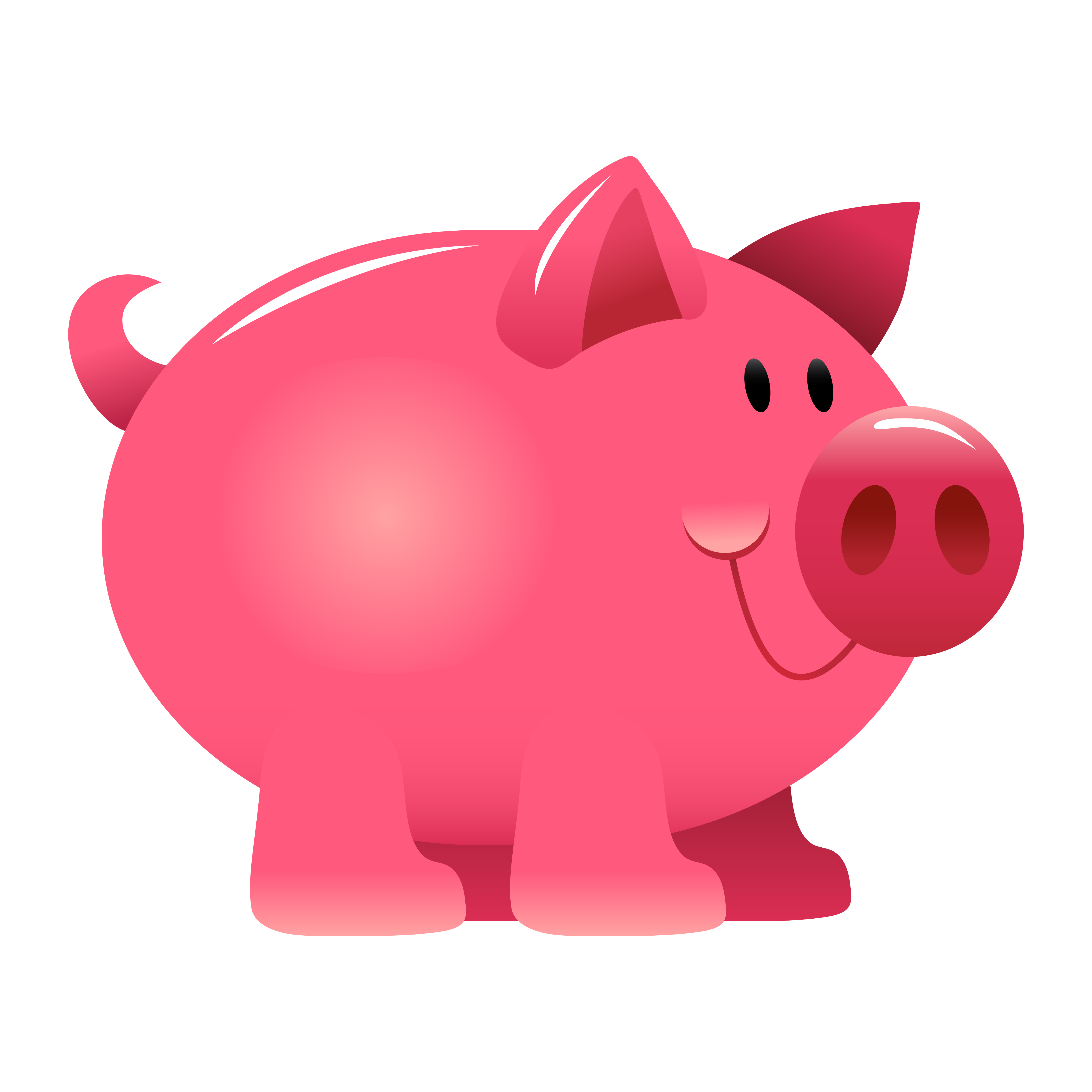 Download Pig cartoon vector illustration - Download Free Vectors ...