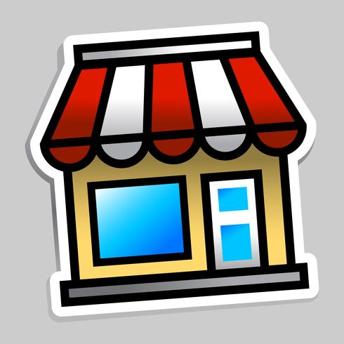 Tienda de negocios vector