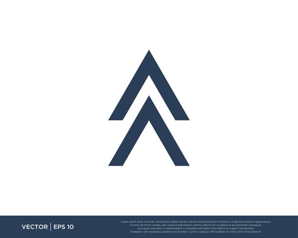 Arrow Icon Vector Template Symbol