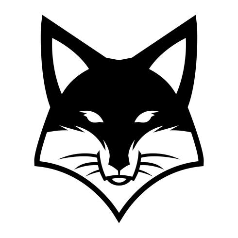 Fox face logo vector icon