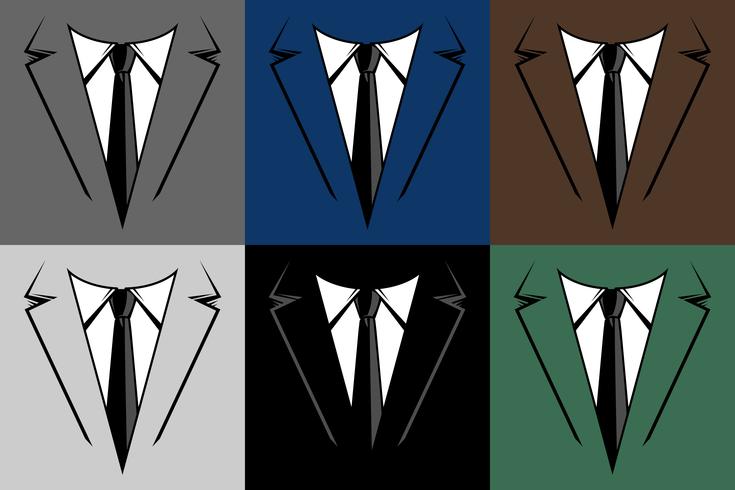 Hombre de negocios en traje cabeza vector icono