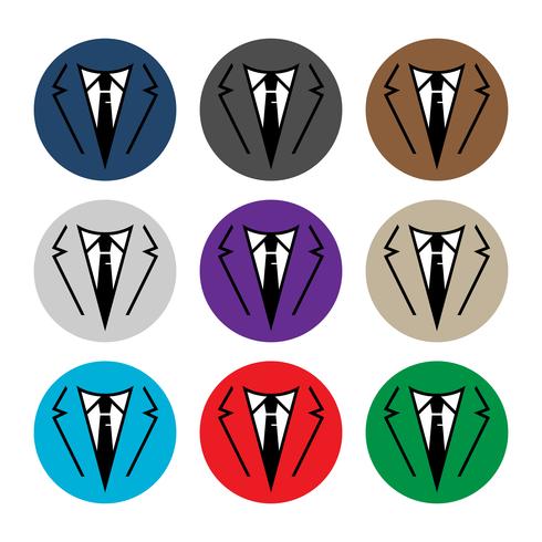 Hombre de negocios en traje cabeza vector icono