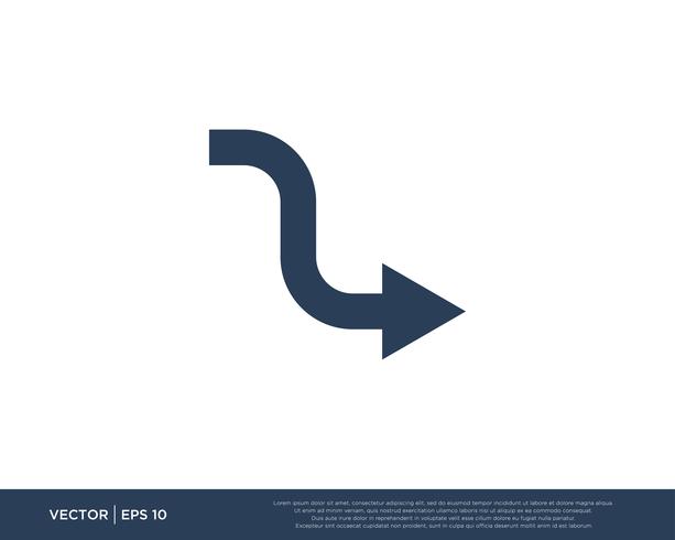 Arrow Icon Vector Template Symbol