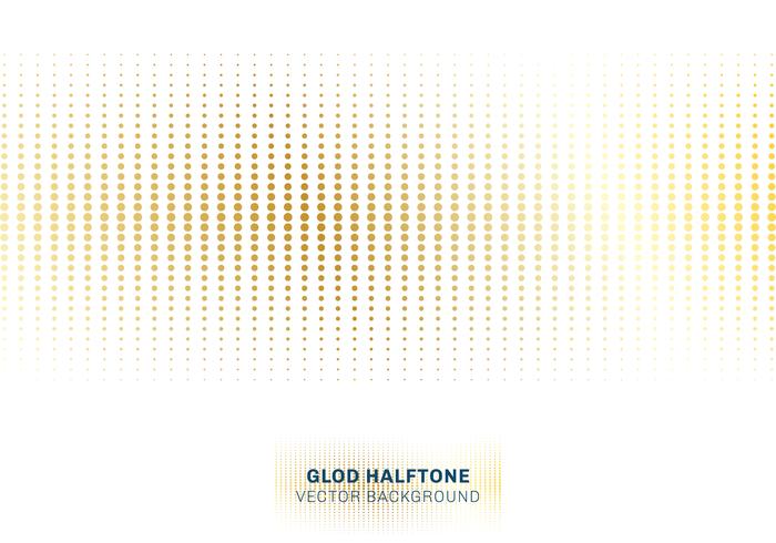 Abstract gold dots pattern halftone on white background luxury style. vector