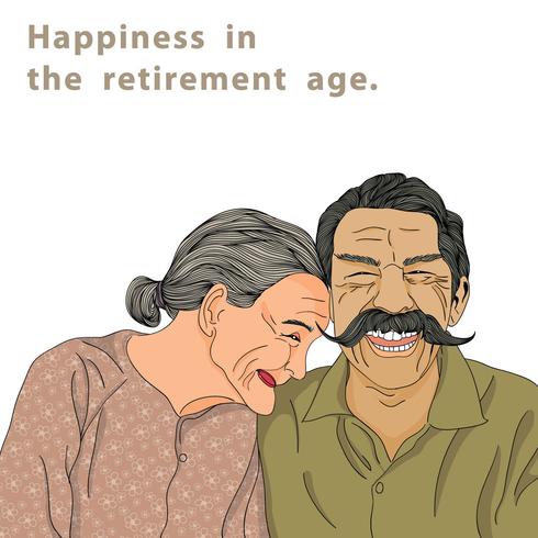 Happiness in the retirement age vector