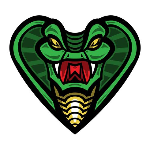 Deadly cobra snake illustration vector