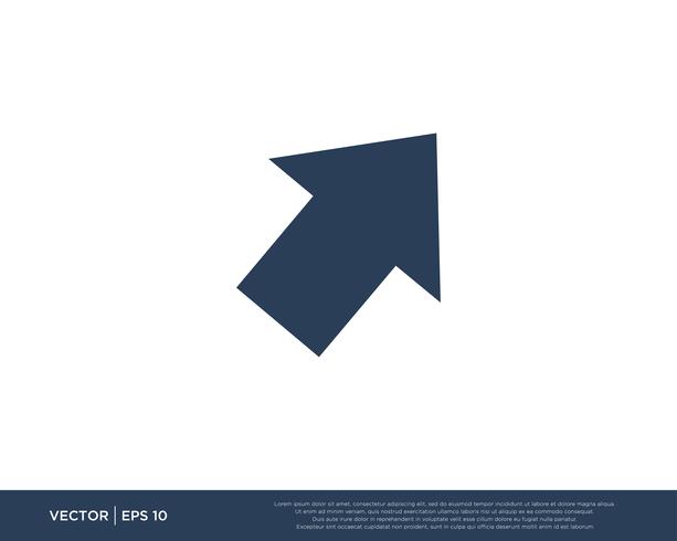 Arrow Icon Vector Template Symbol