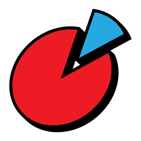 Icono de Vector de gráfico circular