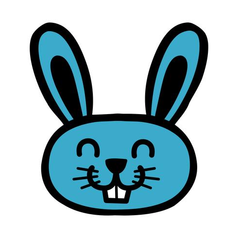 Cartoon bunny rabbit graphic vector