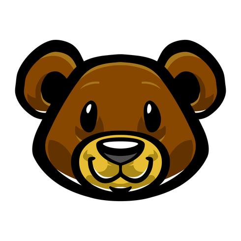 Lindo oso de peluche vector