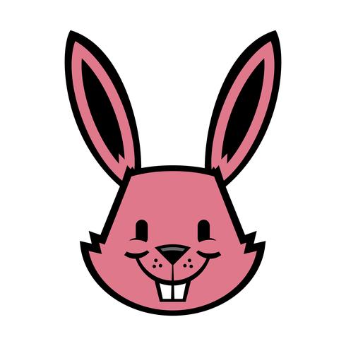 Cartoon bunny rabbit graphic vector