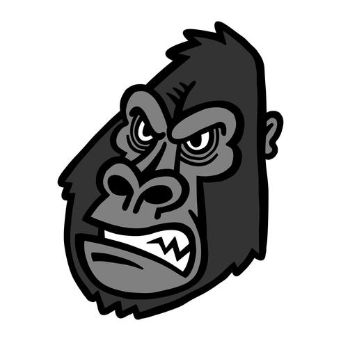 Gorilla Ape Monkey Face vector