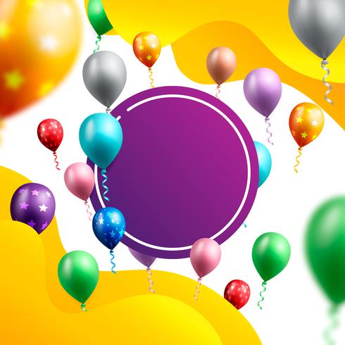 birthday celebration background vector illustration