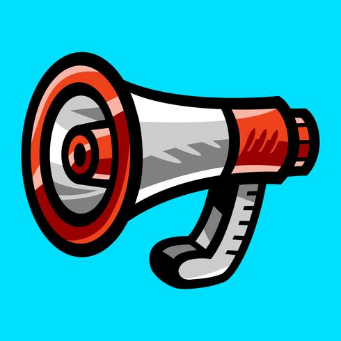 Megaphone Loudspeaker Bullhorn Announcement Alert vector