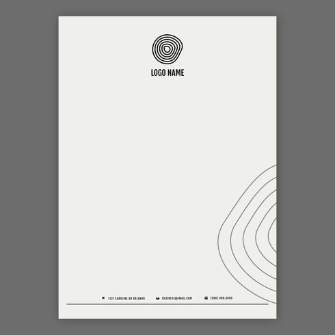 Elegant Letterhead Template vector