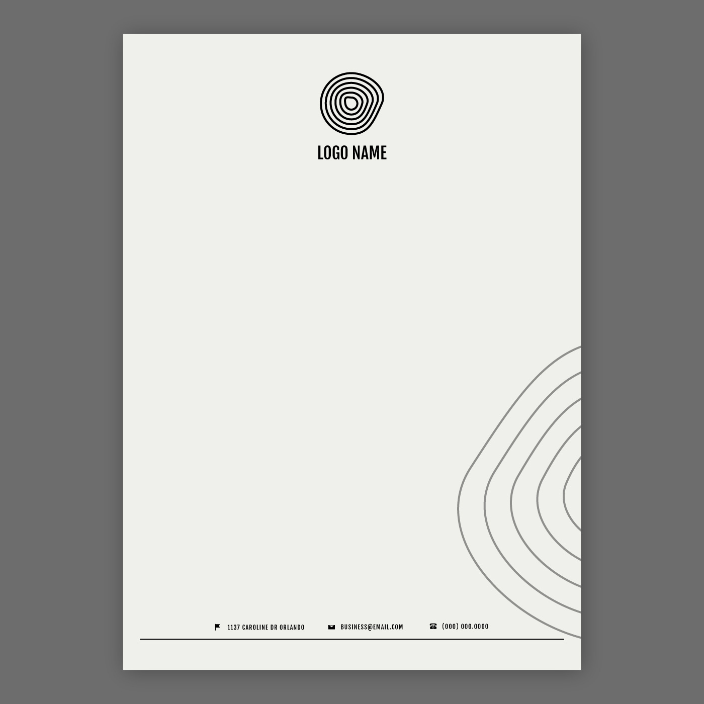 Elegant Letterhead Template 546354 Vector Art at Vecteezy