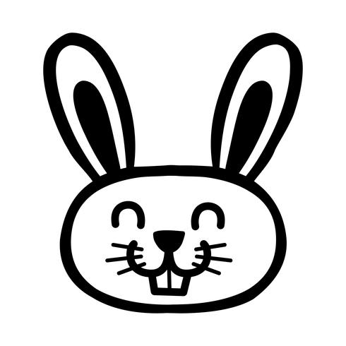 Cartoon bunny rabbit graphic vector