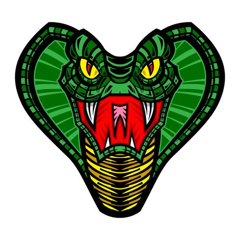 Deadly cobra snake illustration vector