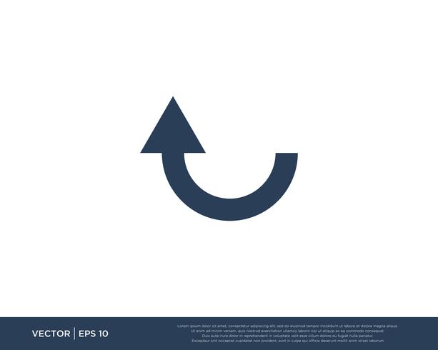 Arrow Icon Vector Template Symbol