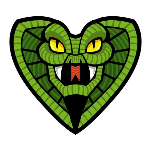Deadly cobra snake illustration vector